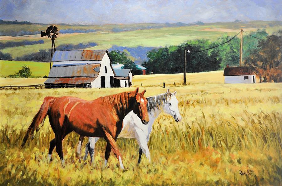 Those Oklahoma Hills 2 Painting by Ron Lace - Fine Art America