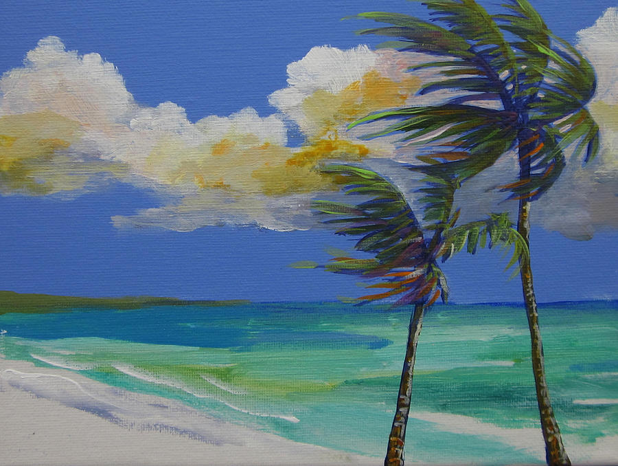 Thoughs of Delray III Painting by Anne Marie Brown
