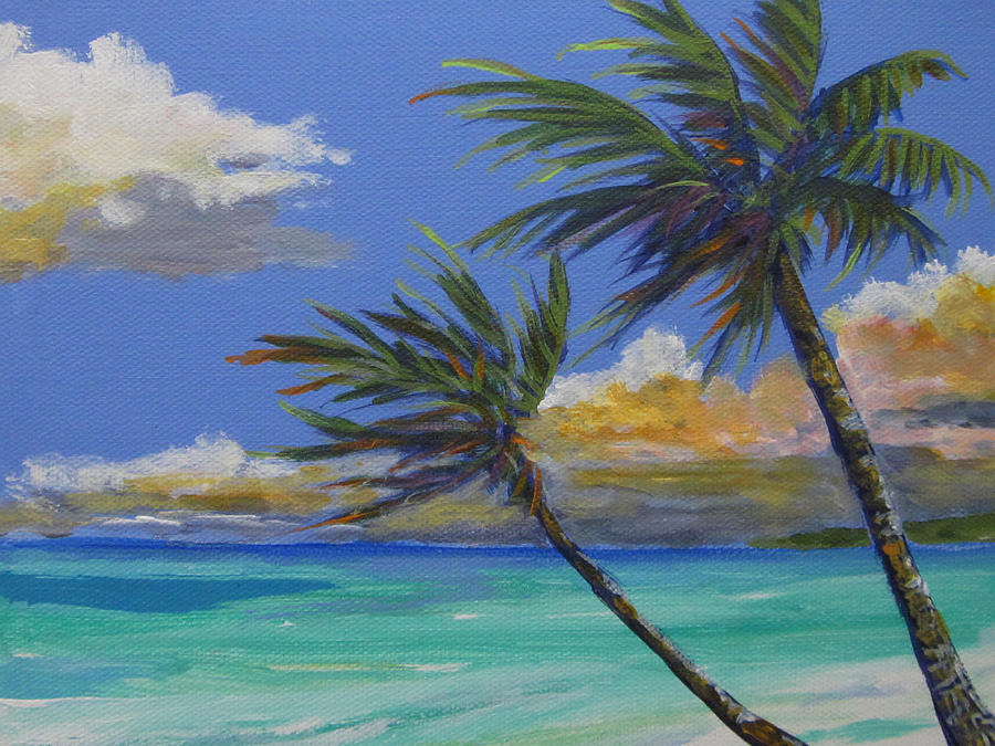 Thoughts of Delray I Painting by Anne Marie Brown