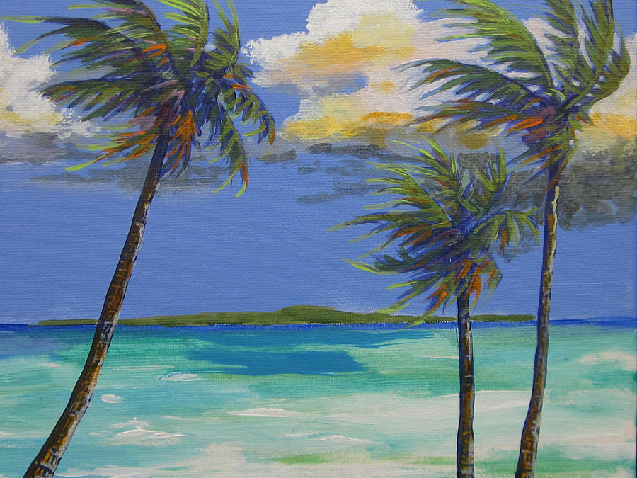 Thoughts of Delray II Painting by Anne Marie Brown