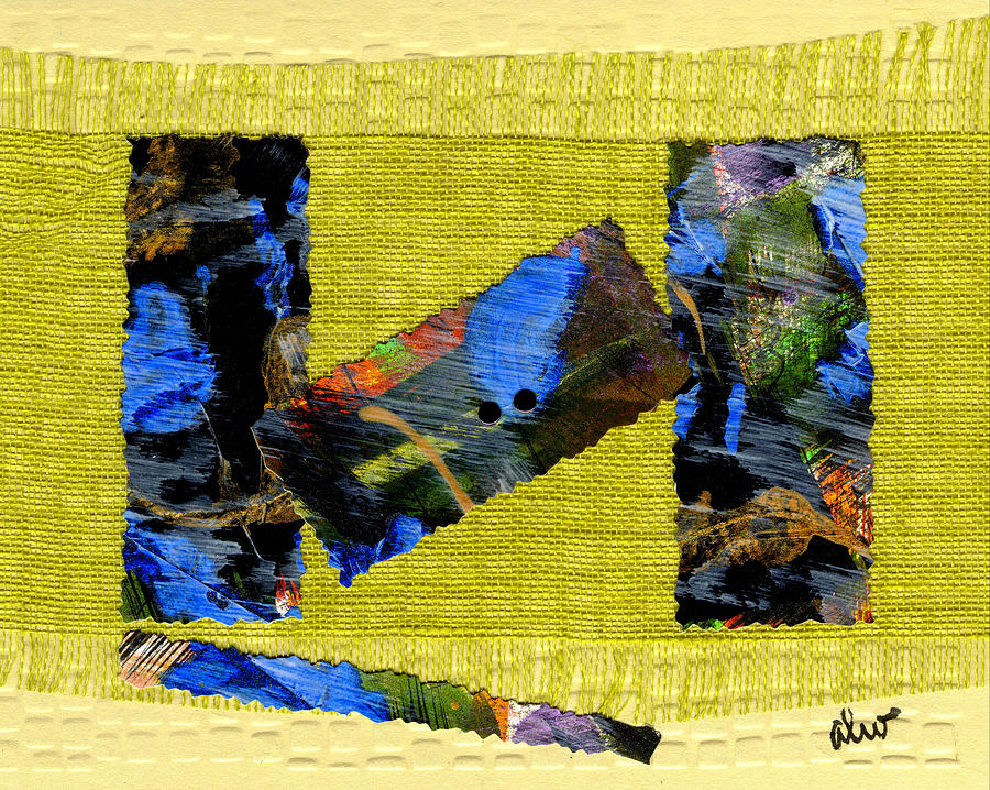 Abstract Mixed Media - Thoughts of Summer by Angela L Walker