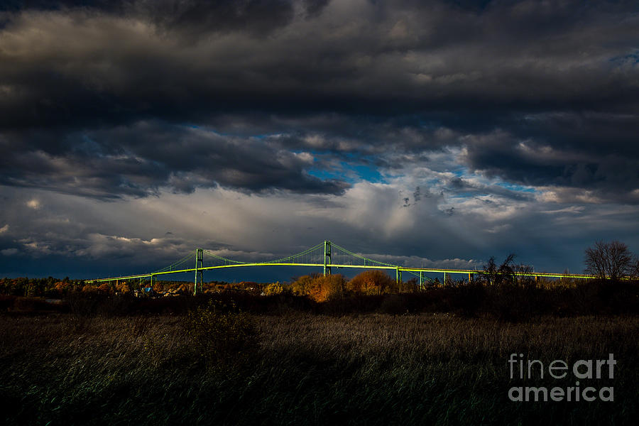 Fall Photograph - Thousand Islands Bridge by Roger Monahan