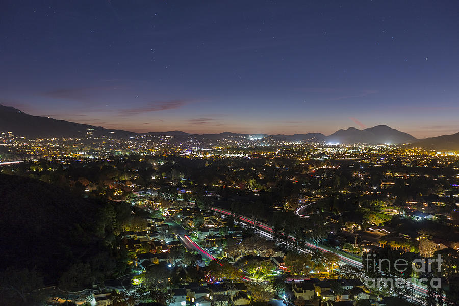 Thousand Oaks California Night Photograph by Trekkerimages Photography
