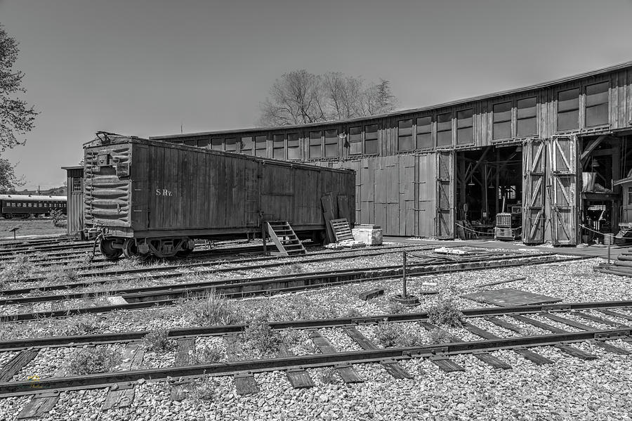 Train Photograph - Thr Roundhouse by Jim Thompson