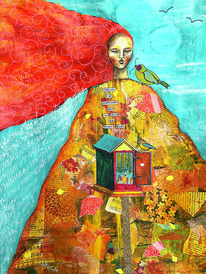 Threads of Compassion Mixed Media by Lynn Colwell