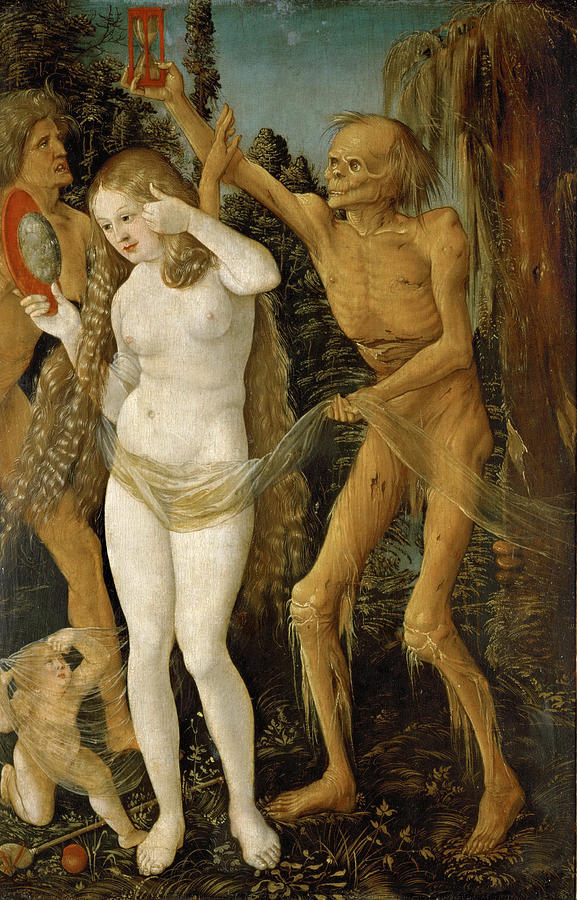 Three Ages of Woman and Death Painting by Hans Baldung Grien