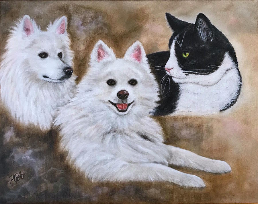Three Amigos Painting by Dr Pat Gehr