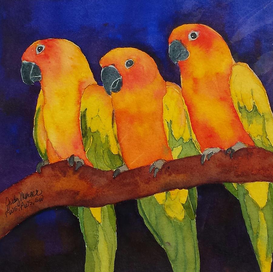 Three Amigos Painting by Judy Mercer