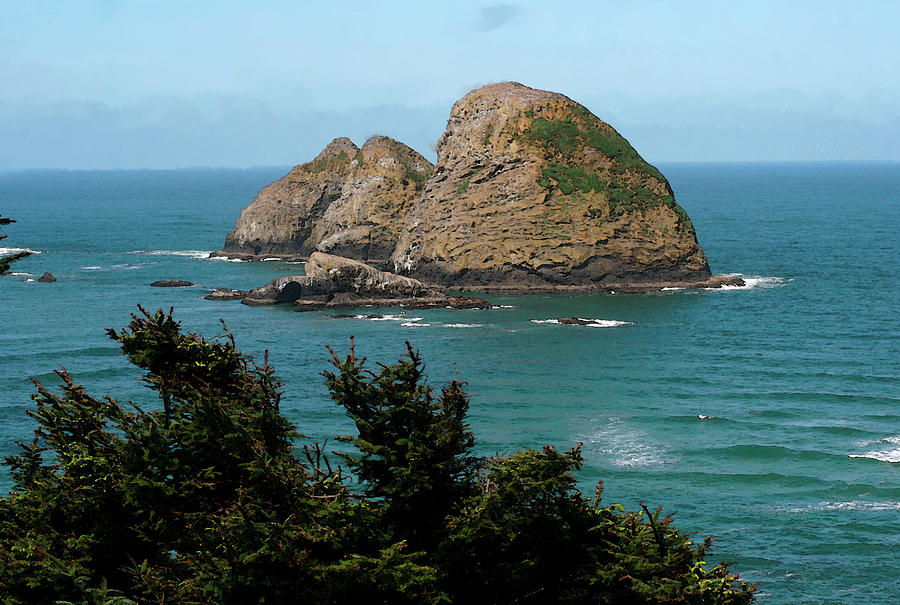 Oceanside Photograph - Three Arch Rocks at Oceanside Oregon by Margaret Hood