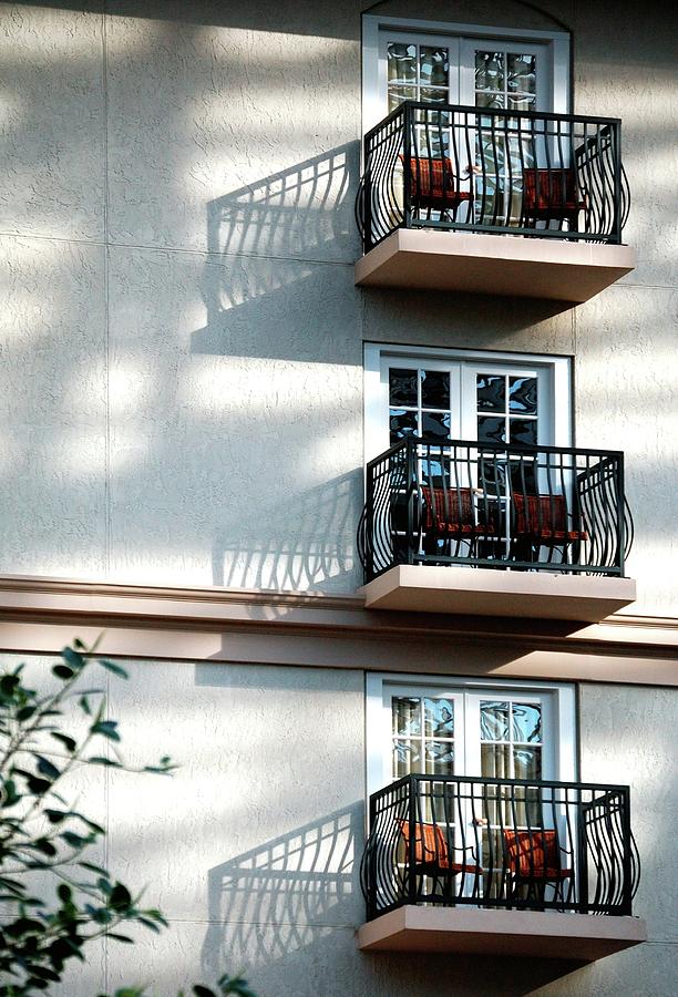 Three Balconies Photograph by Jerry Sodorff
