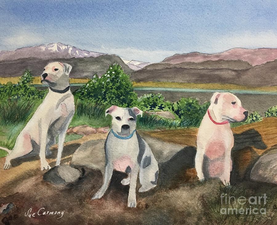 Three Best Friends Painting by Sue Carmony