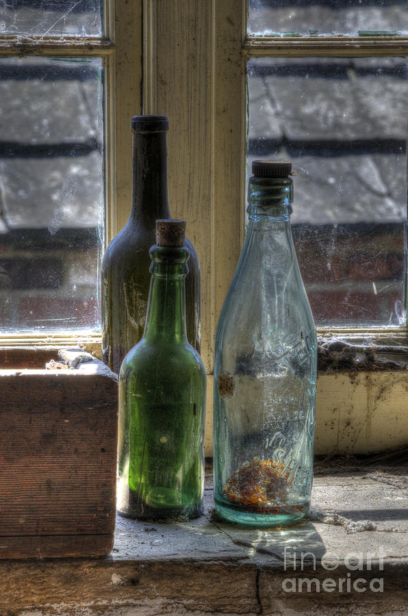 Three bottles Photograph by Steev Stamford