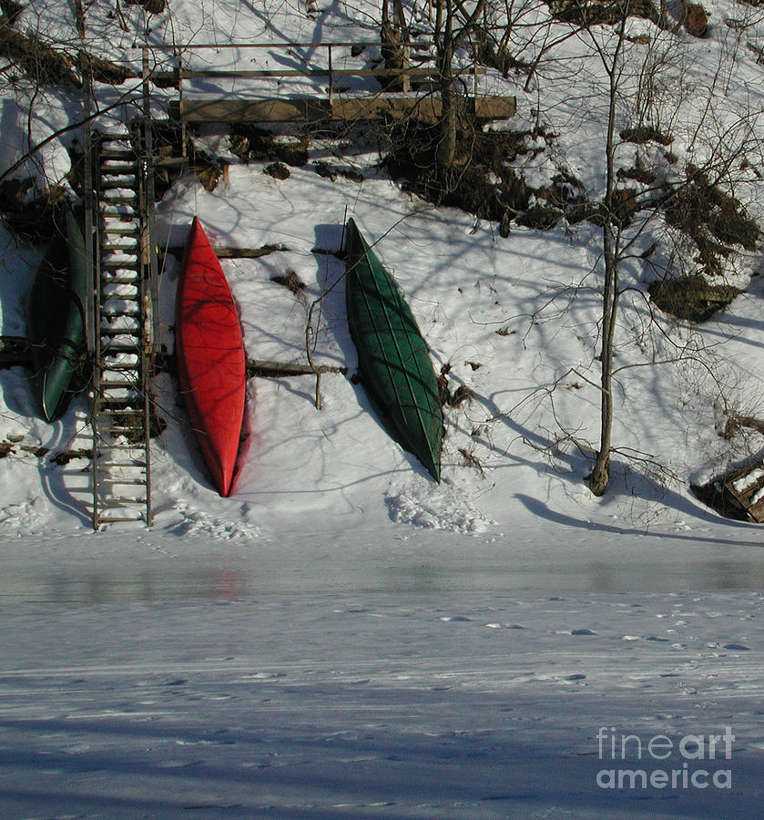 Three Canoes Photograph by Kathi Shotwell