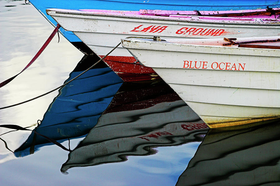 Three Canoes- St Lucia Photograph by Chester Williams