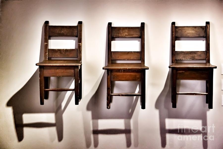 Three Chairs Photograph by Jody Frankel 