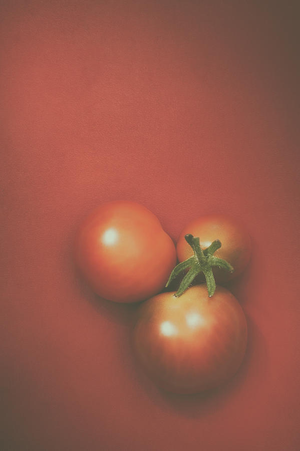 Tomato Photograph - Three Cherry Tomatoes by Scott Norris