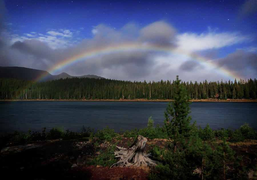 Three Creeks Moonbow Photograph by Cat Connor