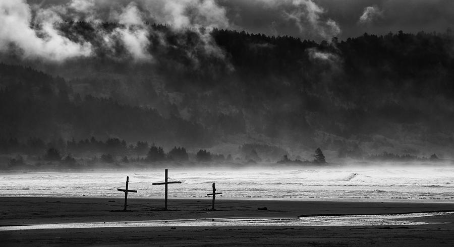Three Crosses Photograph by Betty Depee