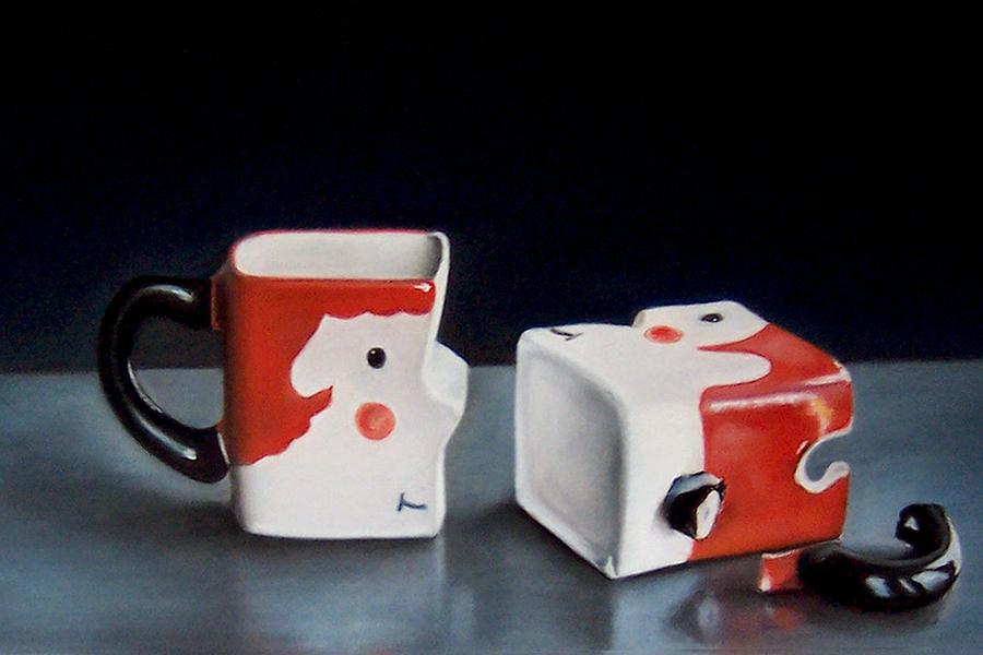 Still Life Painting - three degrees of separation III by Natasha Zivojinovic Still Life Painting - three degrees of separation III by Natasha Zivojinovic