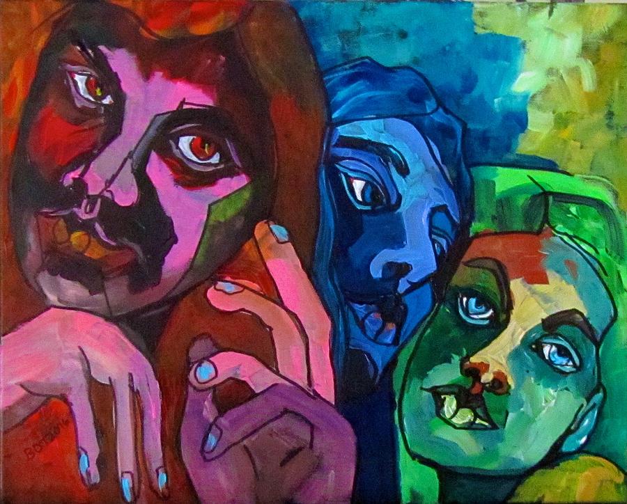 Three Faces of Eve Painting by Barbara OToole