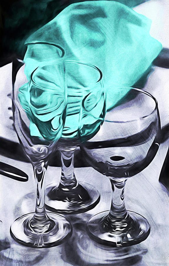 Three Glass illusion Photograph by Reynaldo Williams