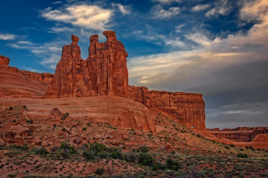 Arches National Park Photograph - Three Gossips in Arches by Rick Berk