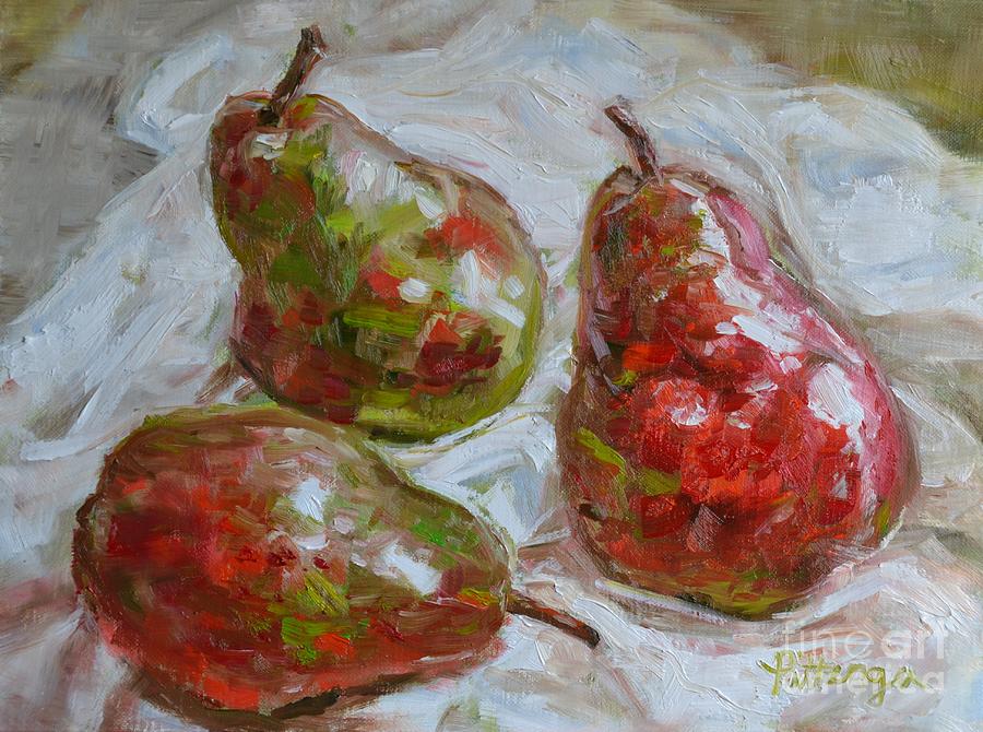 Pear Painting - Three Graces by Lori Pittenger