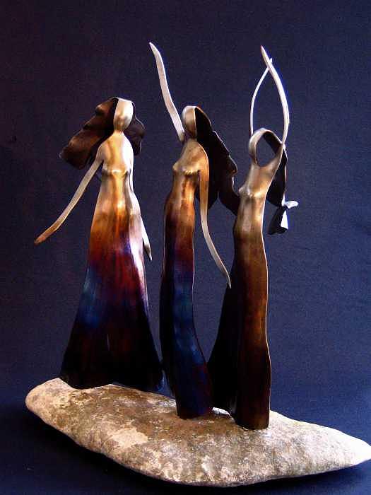 Three Graces Sculpture by Todd Malenke Three Graces Sculpture by Todd Malenke