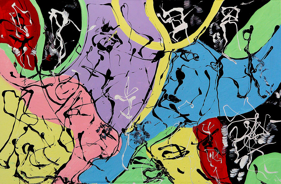 Paintings Painting - Three Graces by Wayne Salvatore Paintings Painting - Three Graces by Wayne Salvatore