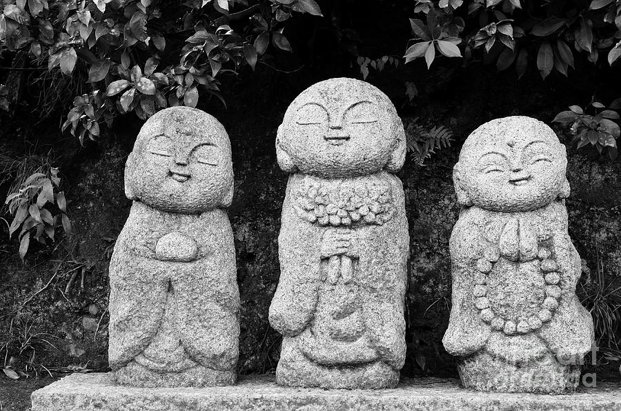 Three Happy Buddhas Photograph by Dean Harte