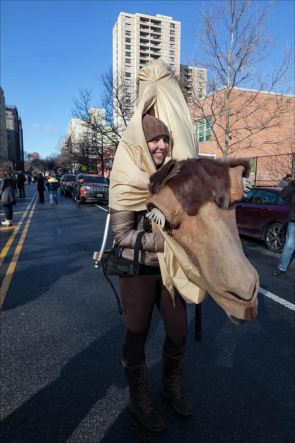 Three King Day Parade El Museo del Barrio 1_6_17 Camel Costume Photograph by Robert Ullmann