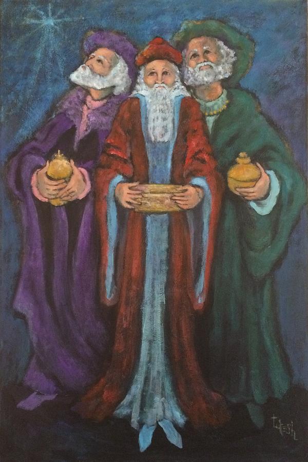 Three Kings Painting by Ann Lukesh