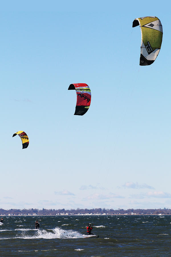 Three Kites Photograph by William Selander