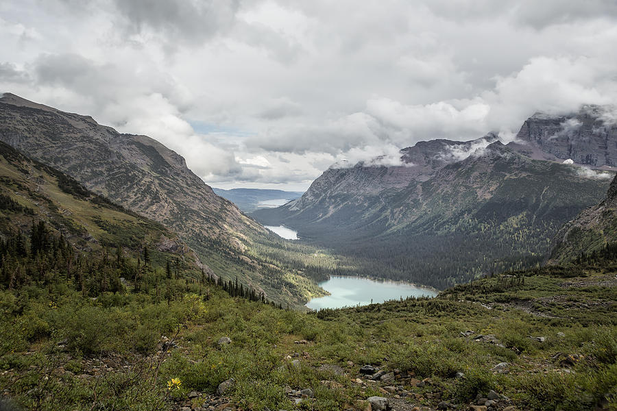 Three Lakes Viewed from Grinnell Glacier Photograph by Belinda Greb