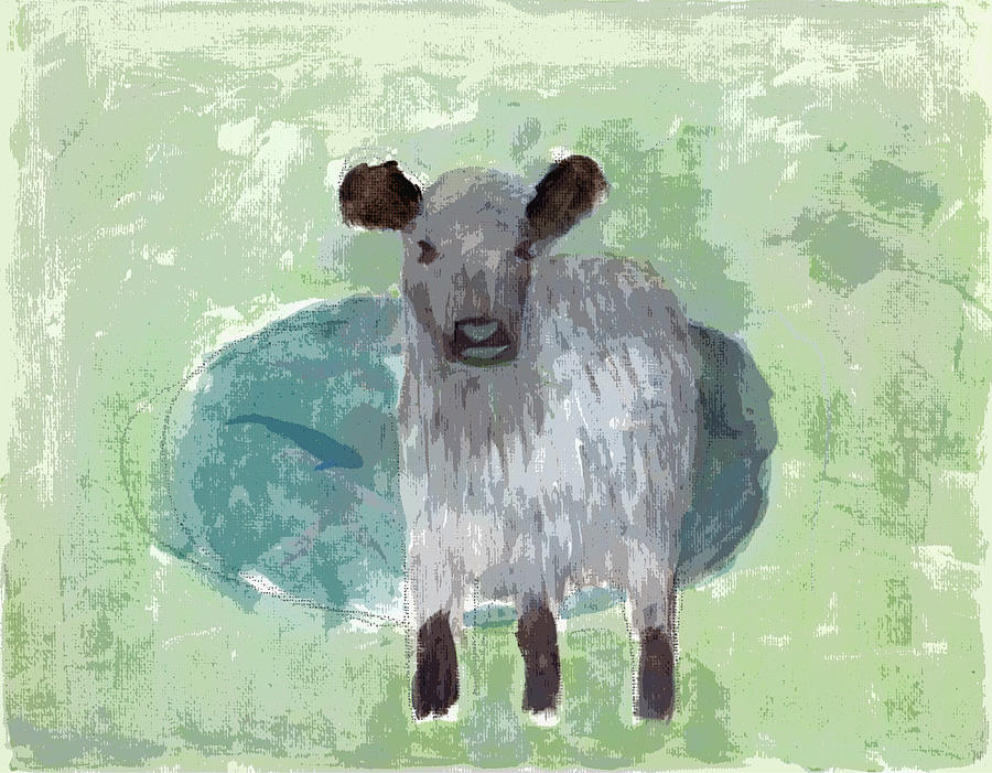Three Legged Cow Painting by Kazumi Whitemoon