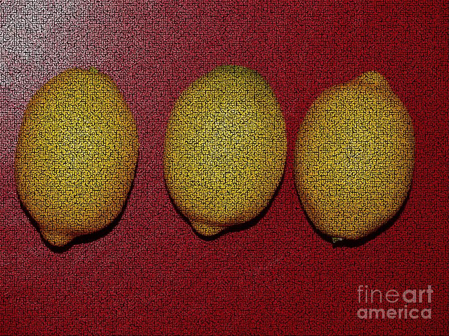 Three Lemons Photograph