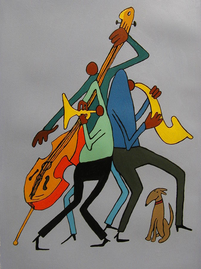 Three Musicians II Painting by Angelo Thomas