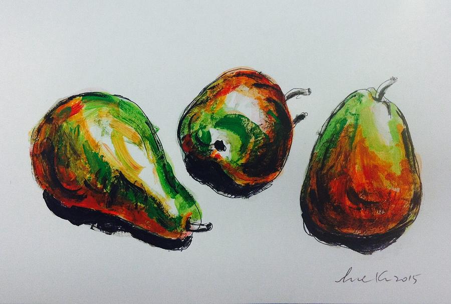 Three pear Painting by Hae Kim