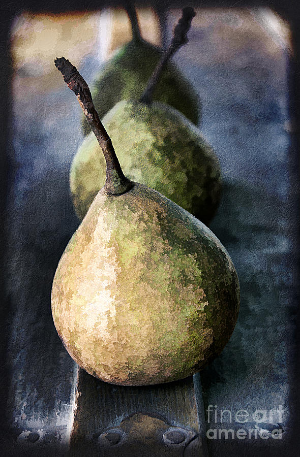 Three Pears Photograph by Darren Fisher