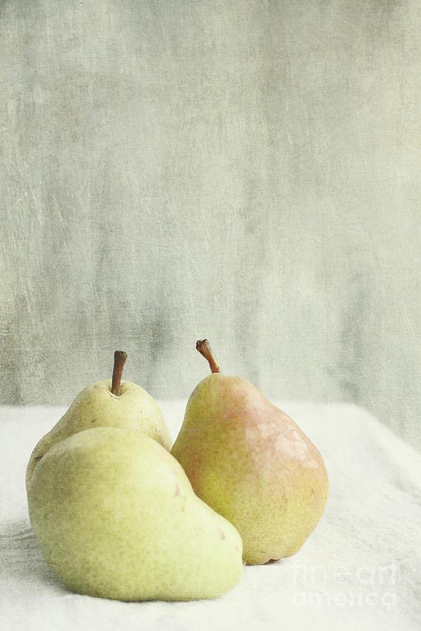 Three Pears Photograph by Stephanie Frey