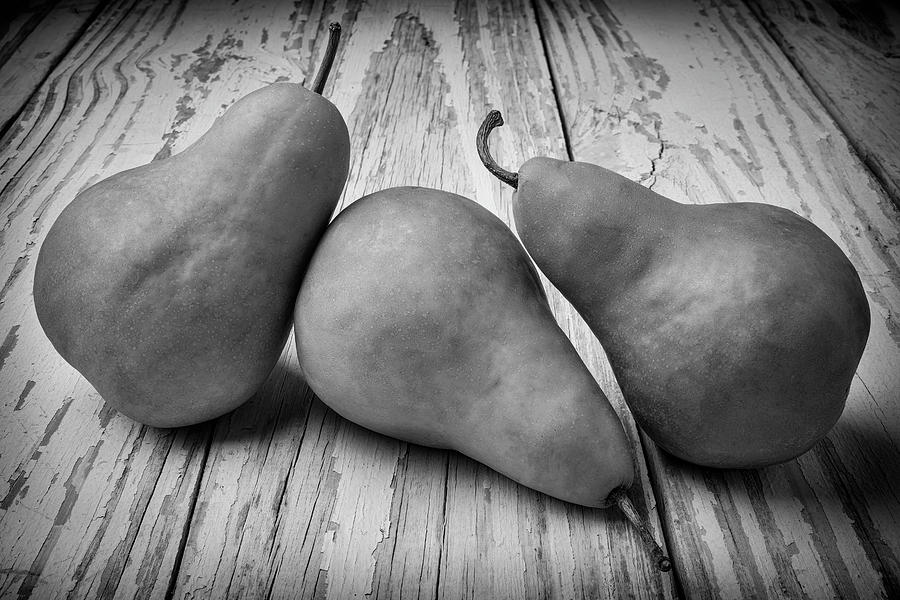 Pear Photograph - Three Pears Still Life by Garry Gay