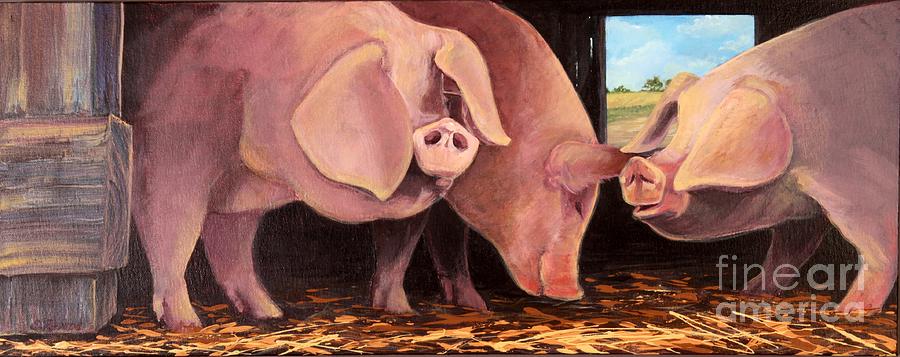 Three Pigs Painting