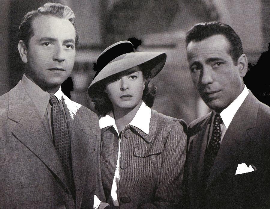 Three principal actors  #2 Casablanca 1942 Photograph by David Lee Guss
