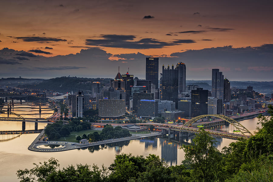 Pittsburgh Photograph - Three Rivers Sunrise by Rick Berk