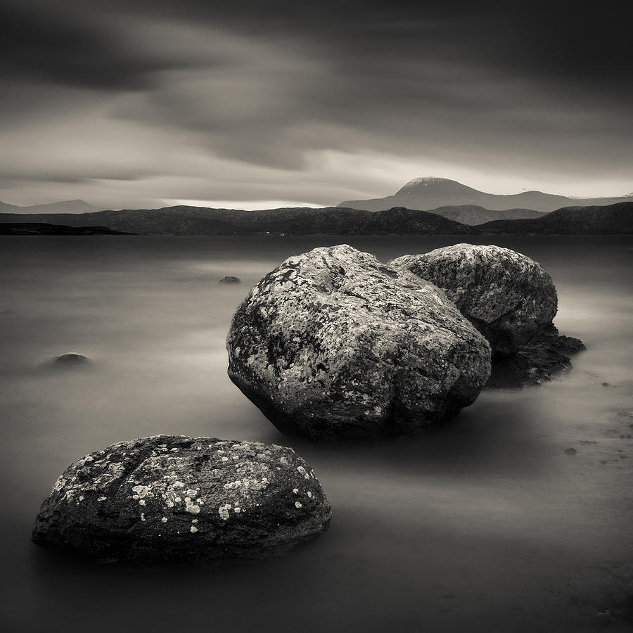 Nature Photograph - Three Rocks by Dave Bowman
