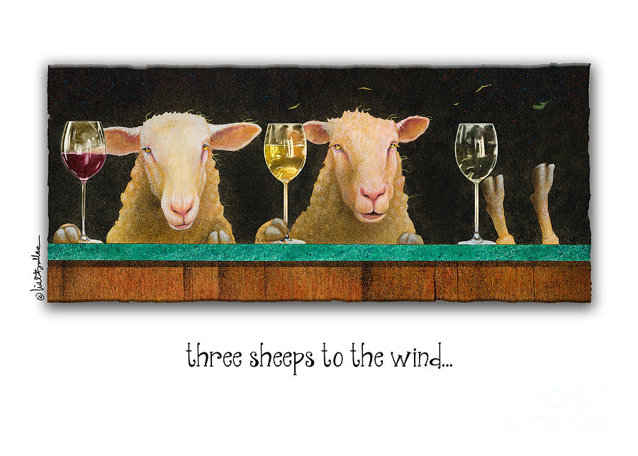 Three sheeps to the wind Painting by Will Bullas