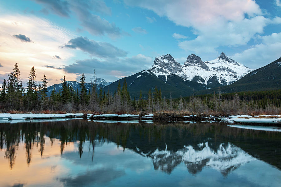 Three Sisters, Canmore, Alberta Photograph