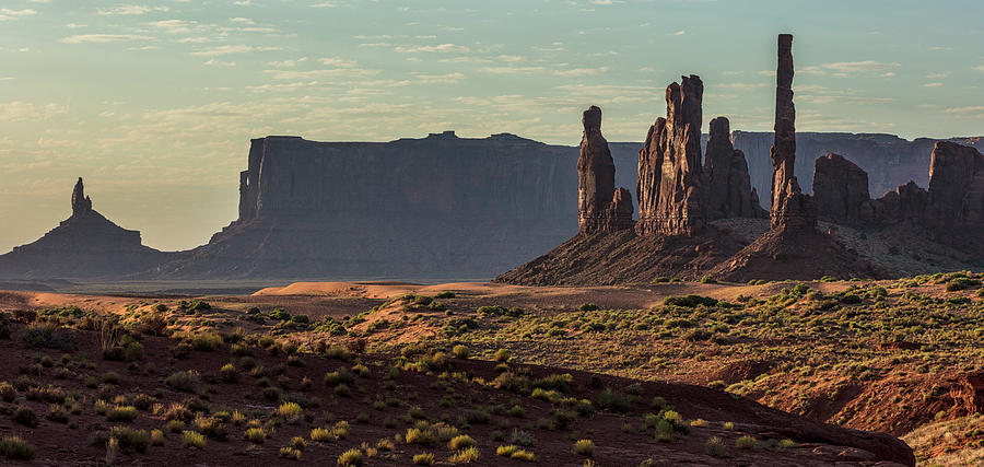 Three Sisters Monument Valley  Photograph by John McGraw