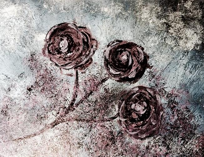 Flower Painting - Three Sisters by Richard Fey