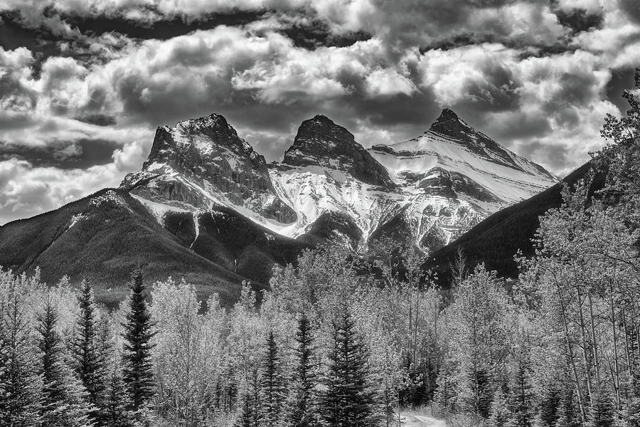Banff National Park Photograph - Three Sisters by Russell Pugh